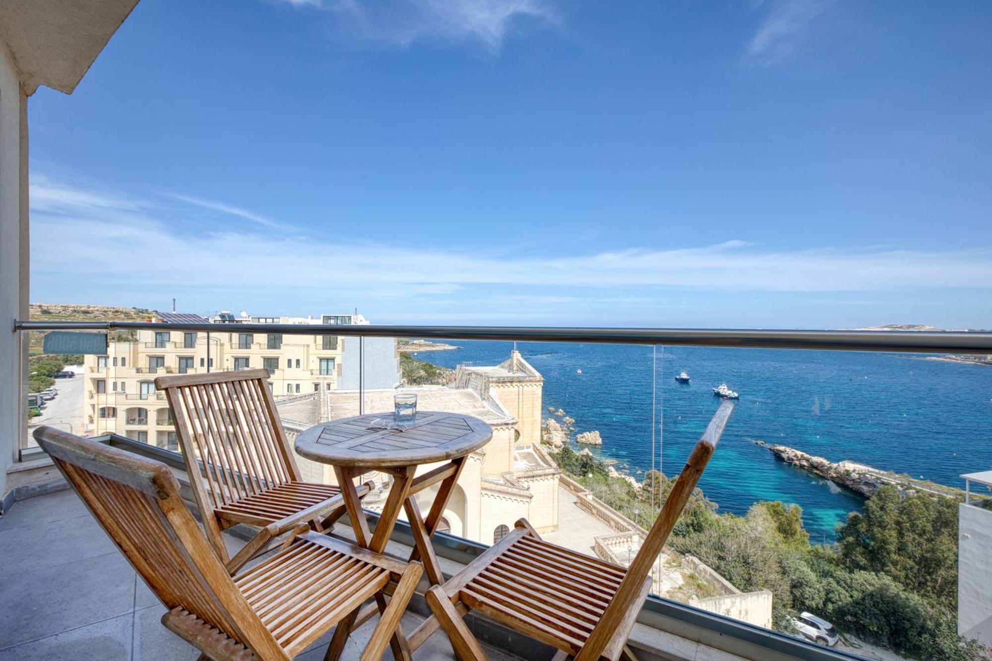 Blu Mar Sea View Apartments San Pawl il-Baħar Zewnętrze zdjęcie