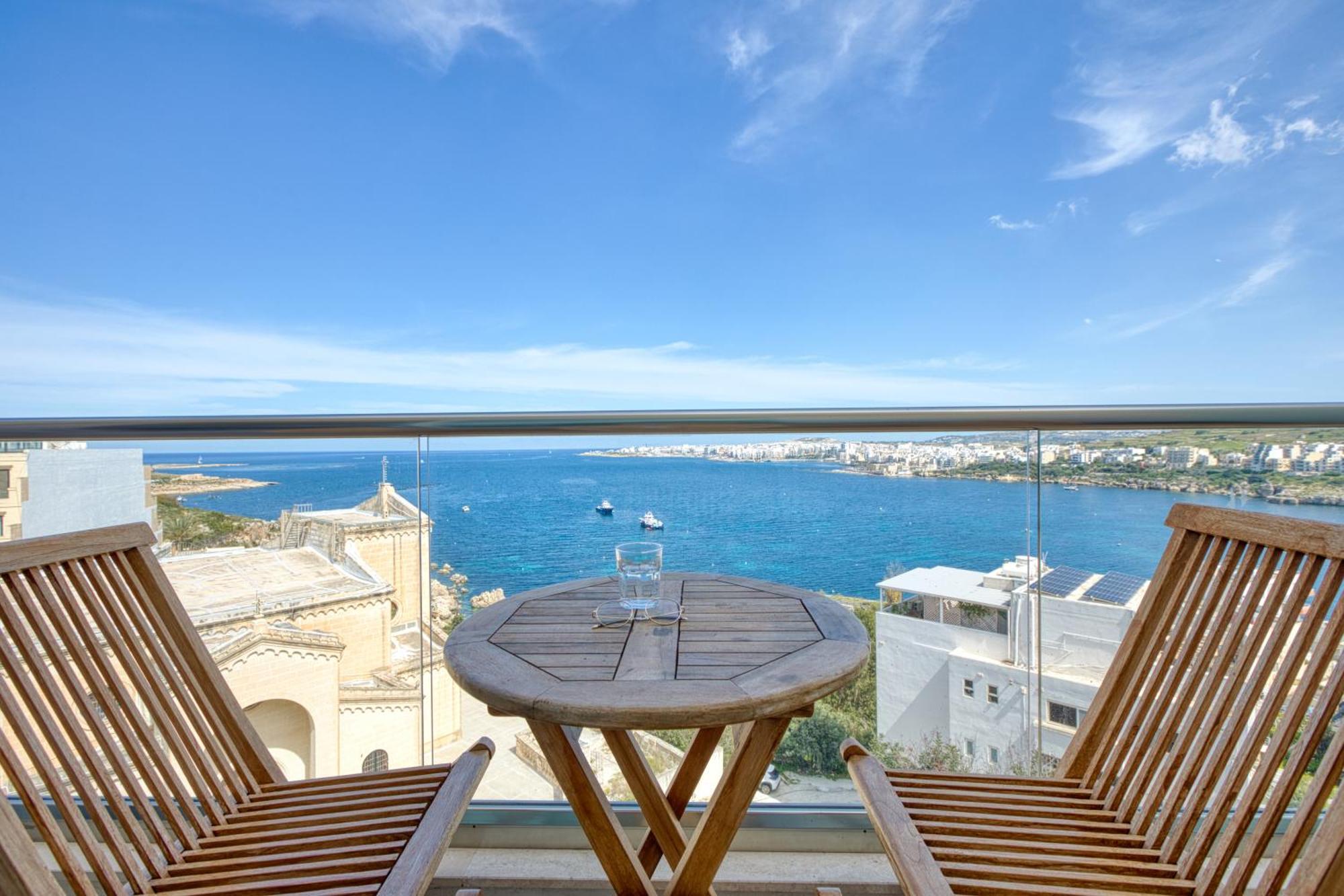 Blu Mar Sea View Apartments San Pawl il-Baħar Zewnętrze zdjęcie