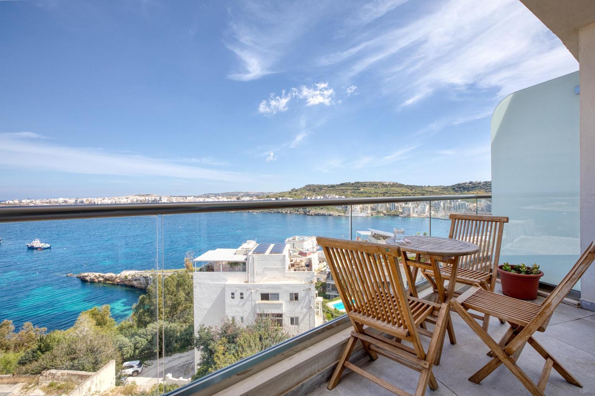 Blu Mar Sea View Apartments San Pawl il-Baħar Zewnętrze zdjęcie